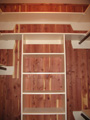 Houston Memorial cedar closet with painted shelves