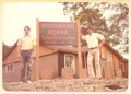 1976 Vern Wuensche and Ken Wuensche building first model home in Oakwood Glen