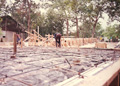 Houston Memorial custom home preparing form for concrete