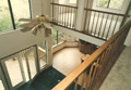 Austin custom home upstairs balcony